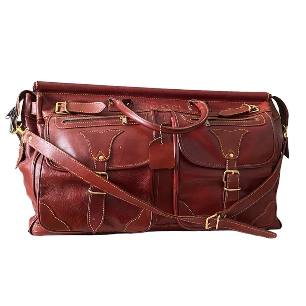 Joop! Vintage Leather Travel/Weekender Bag/Satchel/Duffel